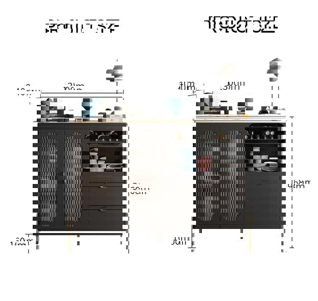 CASA Sideboard, Black-Weilai Concept-Weilai Concept