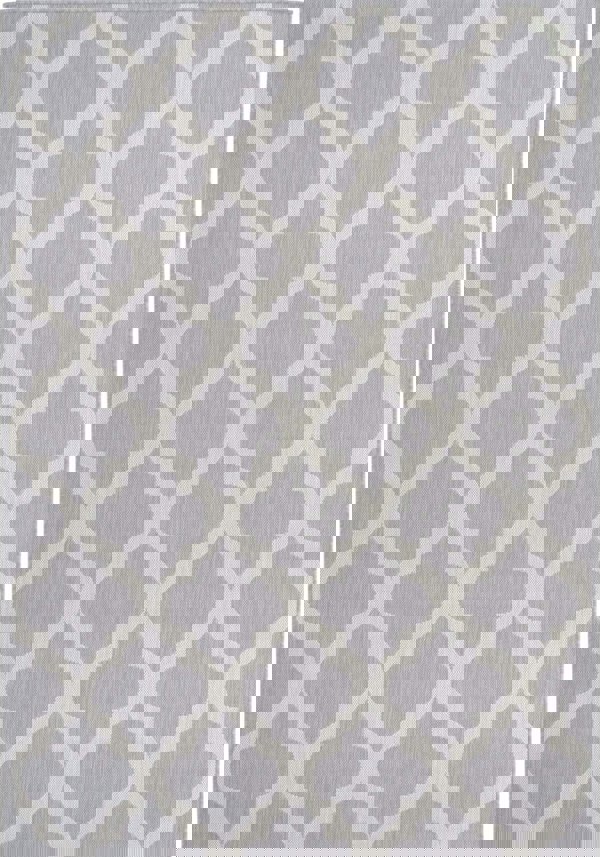 Grey Trellis Design Outdoor Rug for Garden & Patio