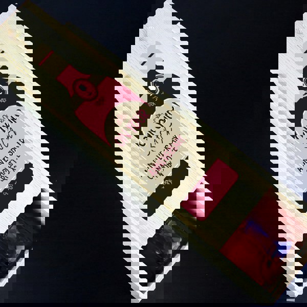 Personalised Memento Company Personalised Free Text Red Wooden Wine Bottle Box