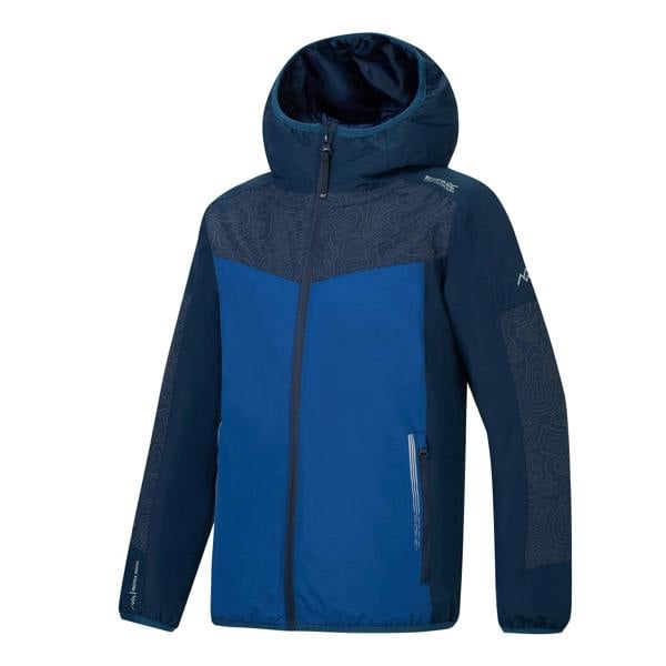 Regatta Childrens/Kids Illuma Waterproof Reflective Insulated Jacket - Navy/Aviator Blue - 