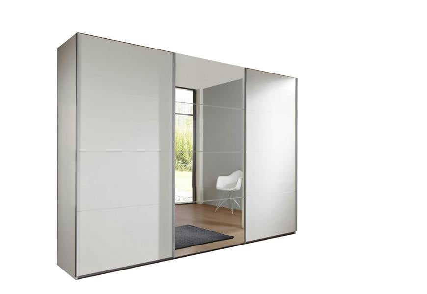 TJ's Furniture Erine White Sliding Wardrobe