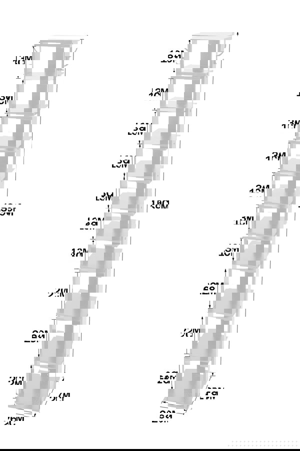 Living and Home Contemporary 10-Tier Household Space Saving Shoe Rack