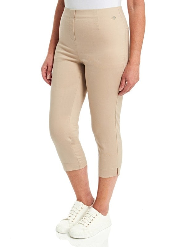 PennyPlain  Stone Twill Cropped Trousers