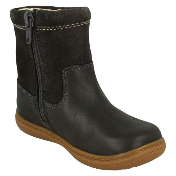 Clarks Girls Clarks Shooting Star Detailed Boots Flash Shine T