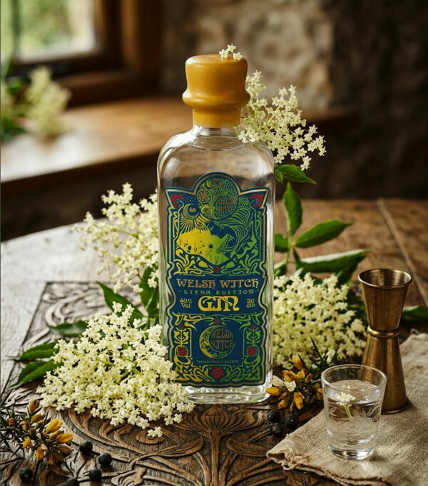 Welsh Witch Premium Welsh Elderflower Gin – Litha Edition