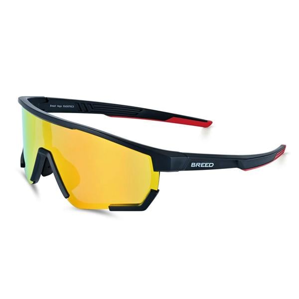 Breed Vega Polarized Sunglasses - Black/Red - BSG070C3