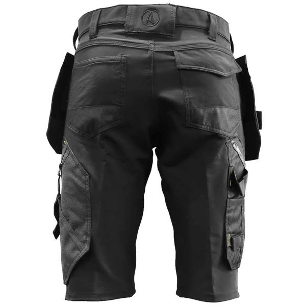 Slim Fit Stretch Work Shorts with Removable Holster Pockets - Hi-Vis Trousers