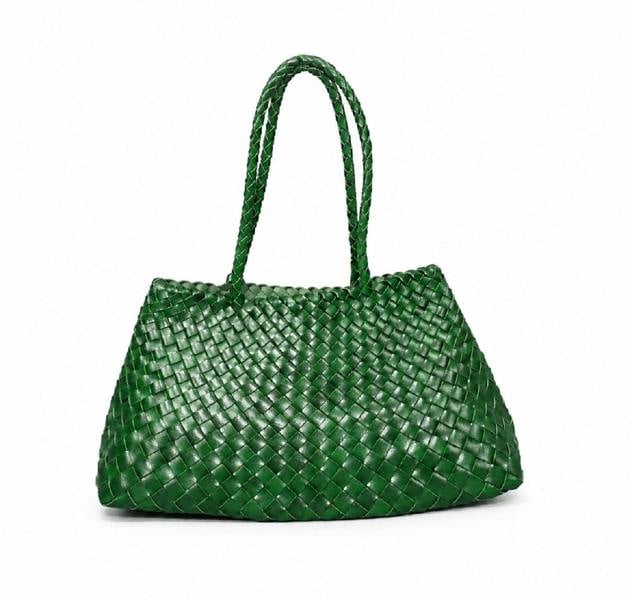 RIMINI Hand Woven Shoulder Bag 'Donna' - Green