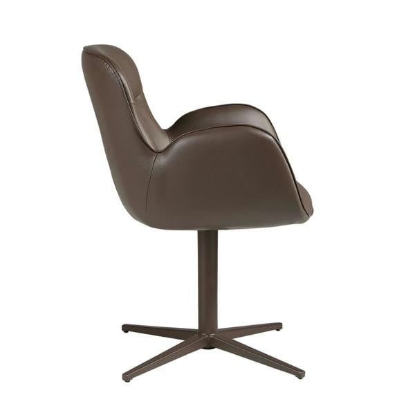 Angel Cerdá Swivel Chair in Chocolate Brown Leatherette 4205
