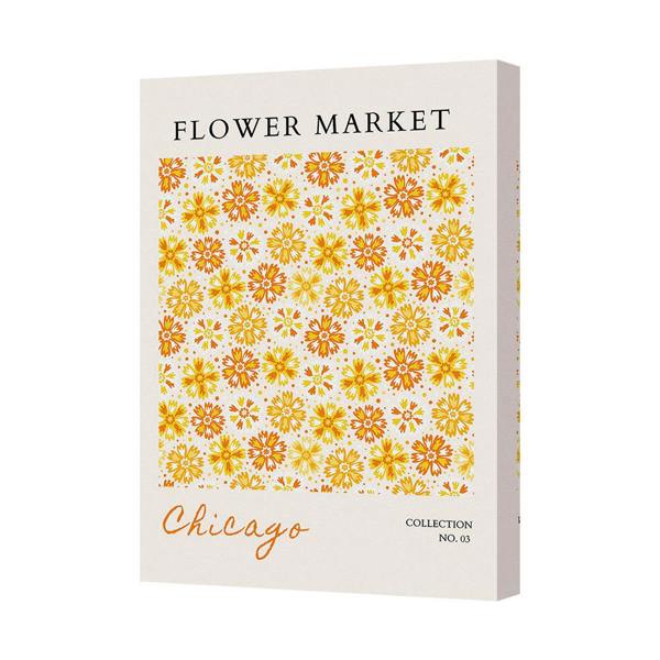 Benjamin Tate Design Flower Market Canvas Art Print Chicago Collection No 03 Handmade In UK