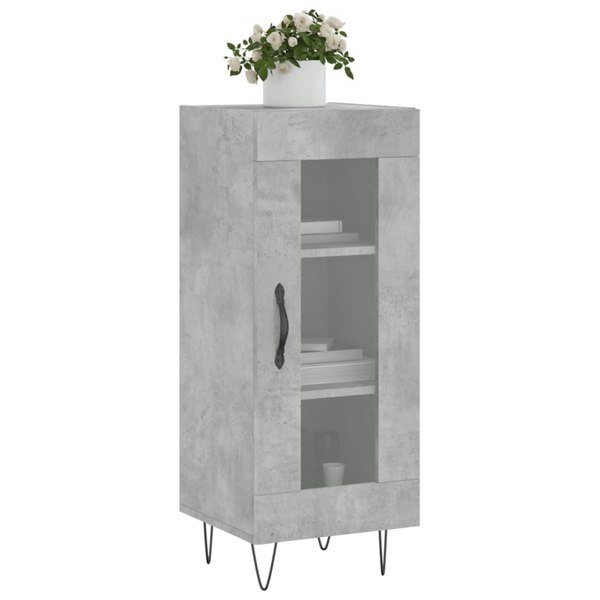 Berkfield Sideboard Concrete Grey 34.5x34x90 cm Engineered Wood