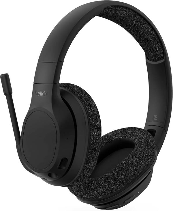 Belkin Soundform Adapt Wireless Over Ear ENC Headset with Boom Mic Black - AUD005btBLK