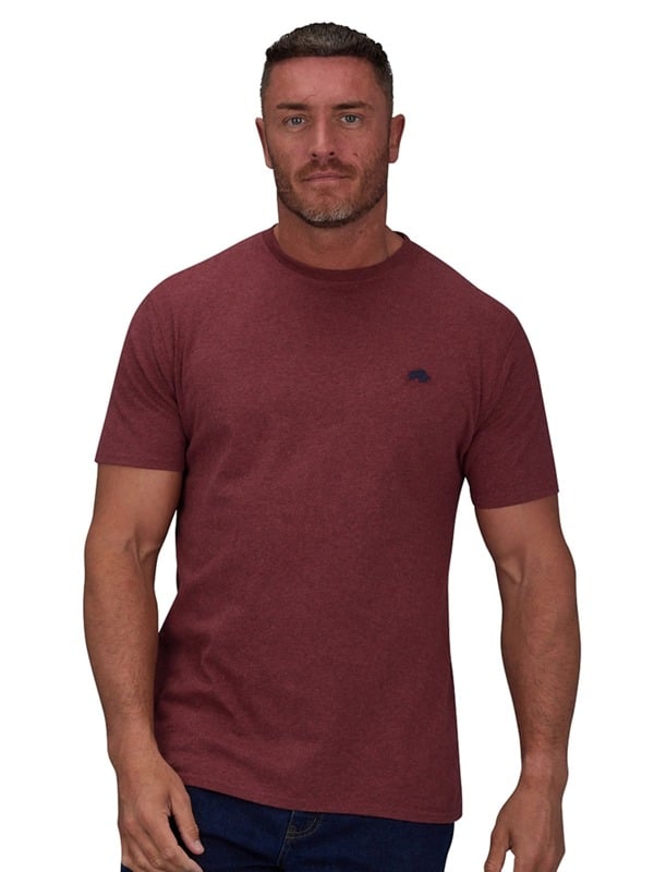 Raging Bull Mens Classic Organic T-Shirt - Claret