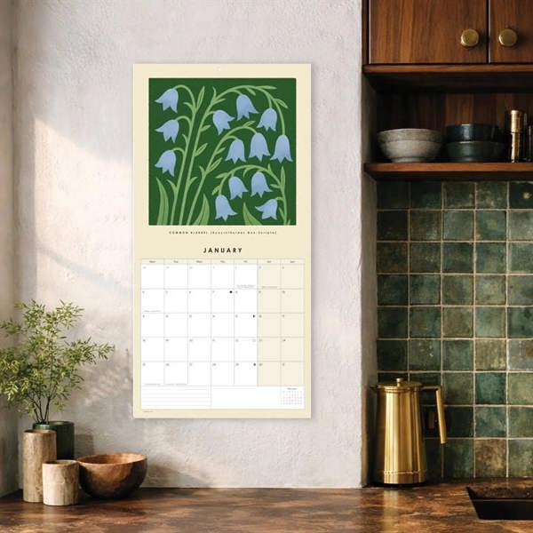 Bird & Co Birth Flower Calendar 2027, Wall Calendars, Month To View, Art, Gift