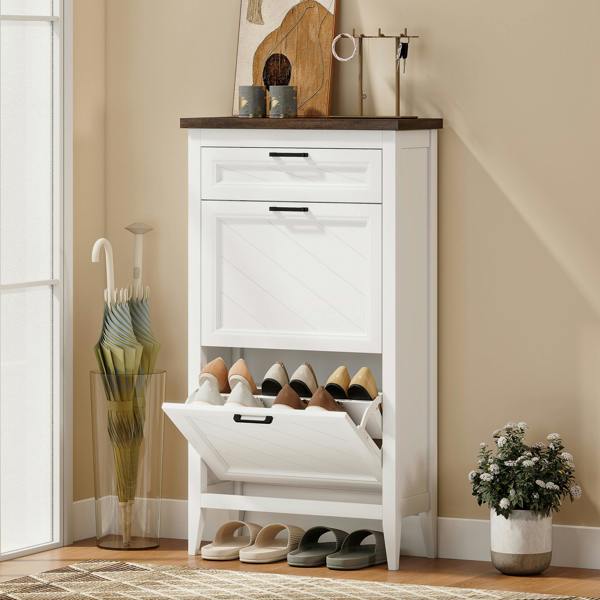 Flip-down Shoe Cabinet