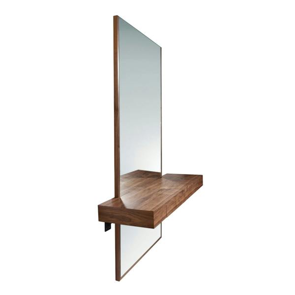 Angel Cerdá Rectangular walnut wall mirror 3235