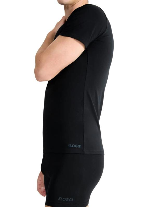 SloggiT-Shirts 2 - packGo ABC 2.0 2 - Pack Crew - Neck T-Shirts, BlackBoxers & Briefs