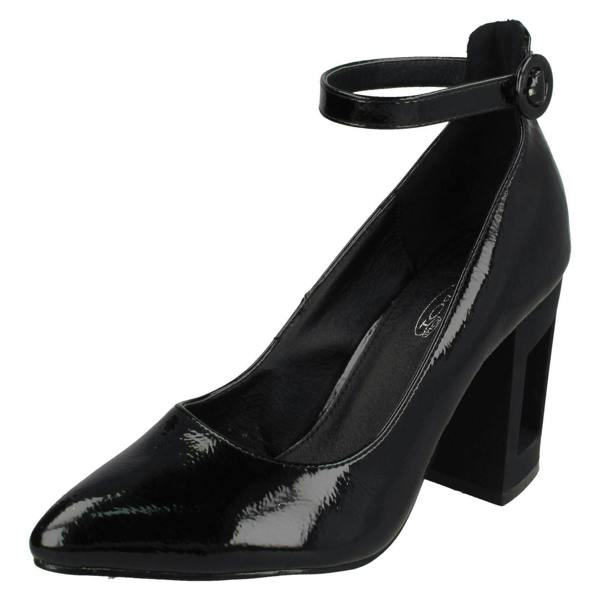 Spot On Ladies Spot On Court Shoes With Ankle Strap