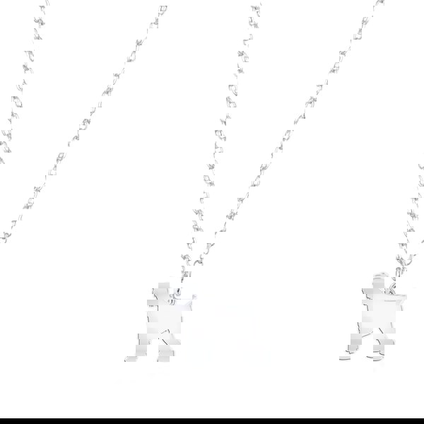Russian Black Terrier Silhouette Silver Necklace - Personalised - MYLEE London