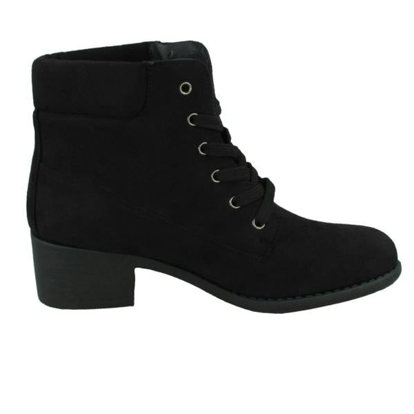 Spot On Ladies Spot On Lace Up Ankle Boot