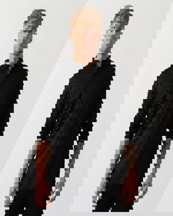 BOSS Green Pirol Mens Polo Shirt 50544335 - Black 001 - CHO - Designer Mens Polo Shirts