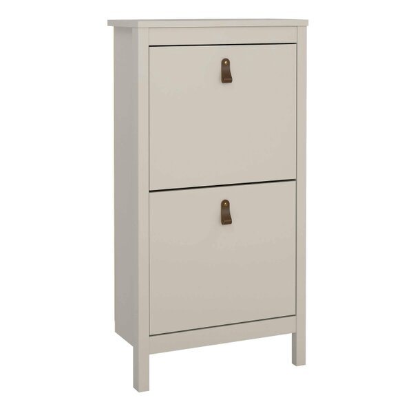 Wyld Haus Wildberry Cashmere Wooden Shoe Cabinet 2 Flip Down Doors