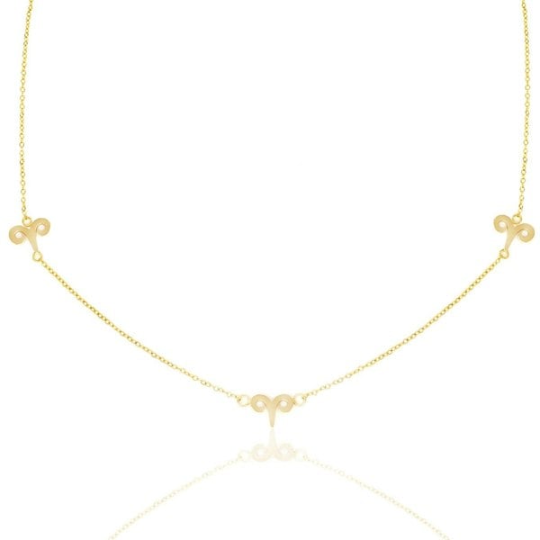 Say It With Aries Necklace - Yellow Gold Plated