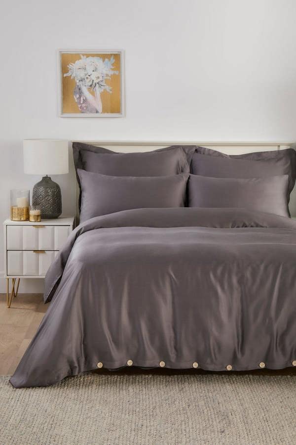 Bamboo Bedding Set in Smoke Grey - Bedding