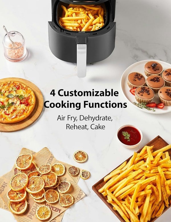 Toshiba 5.2L Air Fryer with Heat-Q Technology, 8 Preset Menus