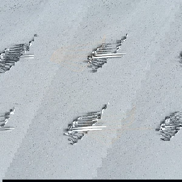 Silver hair slides set, art deco style, crystal embellishments, vintage inspired design, elegant decorative hair accessories
