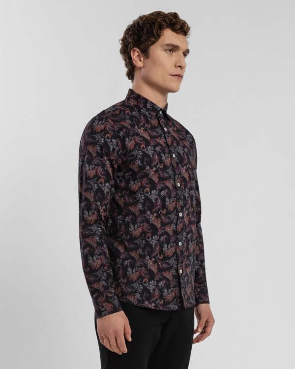 Steel & Jelly Limited Edition Seasonal Leaf Slim Fit Shirt