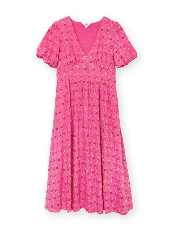 Kite Womens Organic Lydlinch Embroidered Dress Fleur De Vigne
