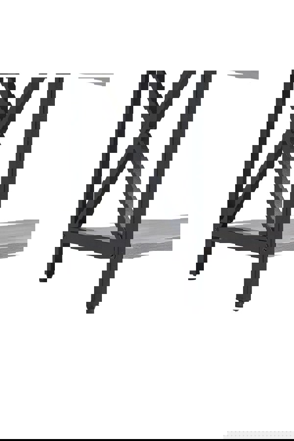 Living and Home 3 Tier Industrial Style Narrow Wooden Console Table with Drawers and Shelves