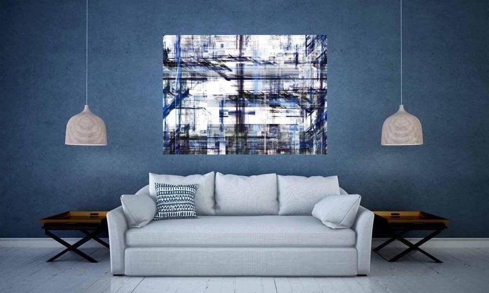 New Product Abstract Geometric (Canvas Print)  - Andrew Lee Home and Living Homeware