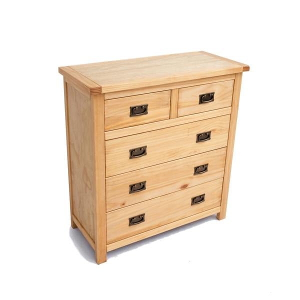 Cabinet Bits Lugo 5 Drawer Chest of Drawers Bras Drop Handle