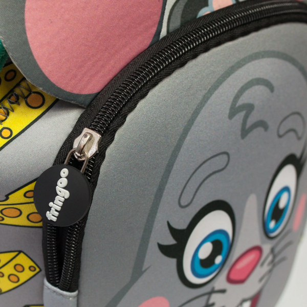 Fringoo Kids Thermal Insulated Cooler Lunch Bag with Zipped Pocket & Shoulder Strap for School or Nursery