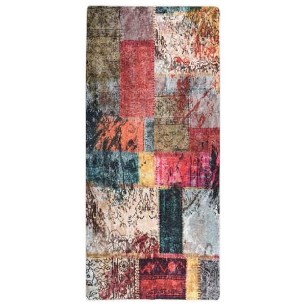 Berkfield Rug Washable Patchwork 80x300 cm Multicolour Anti Slip