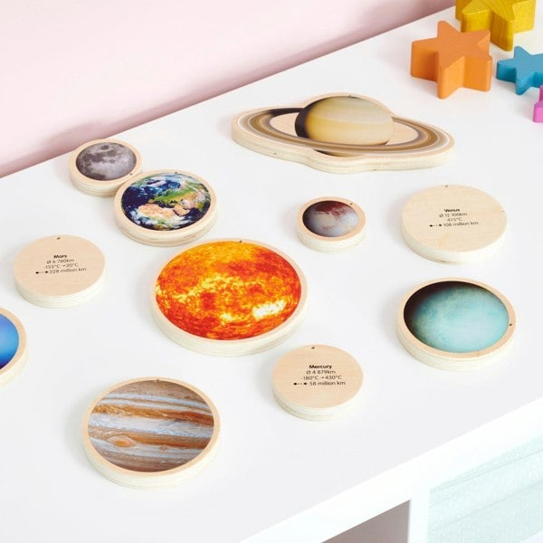 tickit Wooden Solar System Discs
