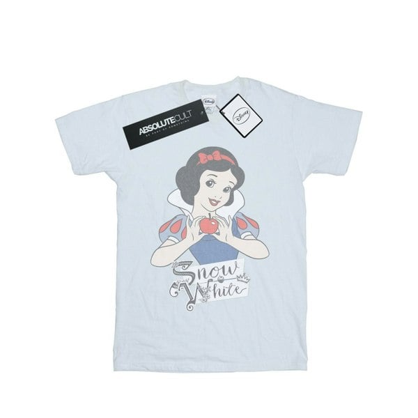 Disney Princess Girls Snow White Apple Cotton T-Shirt - White
