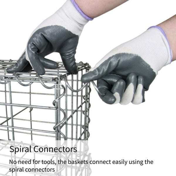 Monstershop Gabion Baskets 100 x 95 x 30cm / 2 Pack