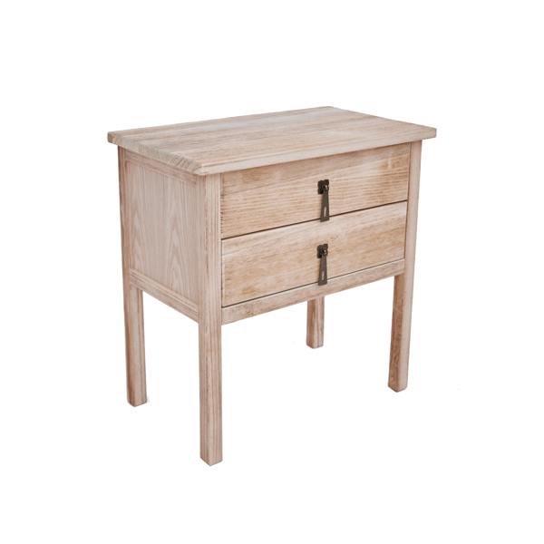 Cabinet Bits Portofino 2 Drawer Bedside Table Drop Handle