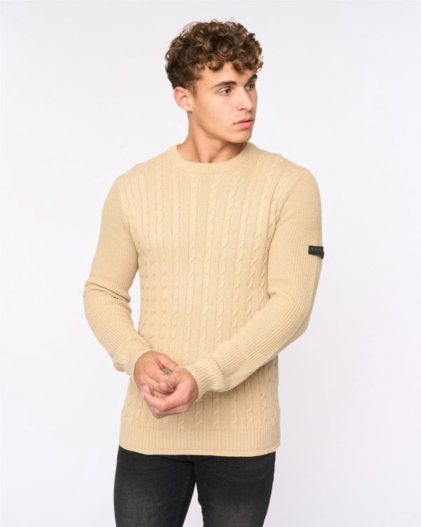 Crosshatch Kabstars Cable Knit Wheat