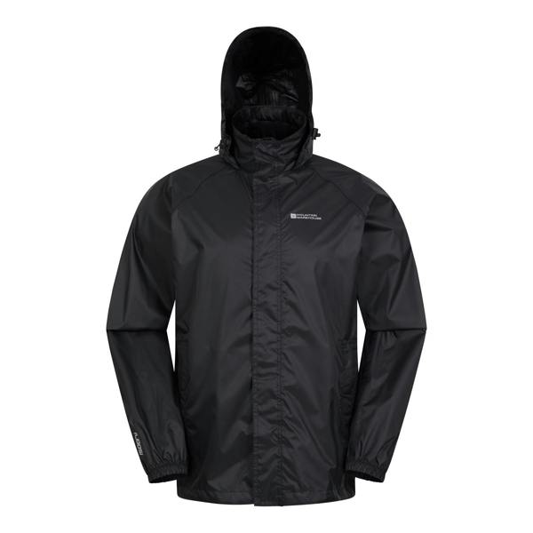 Mountain Warehouse Mens Pakka II Waterproof Jacket - Black
