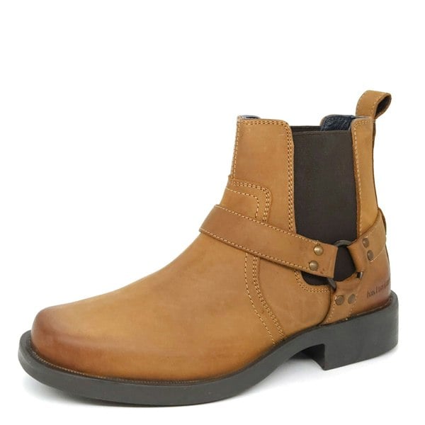HX London Malden Western Ankle Biker Boots