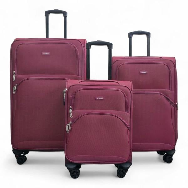 Infinity Luggage Expandable Soft 8 Wheel Lightweight Suitcase Luggage Travel Bags Set