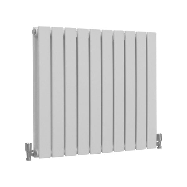 Designer Flat Panel Radiator - Gloss White (600mm x 700mm)