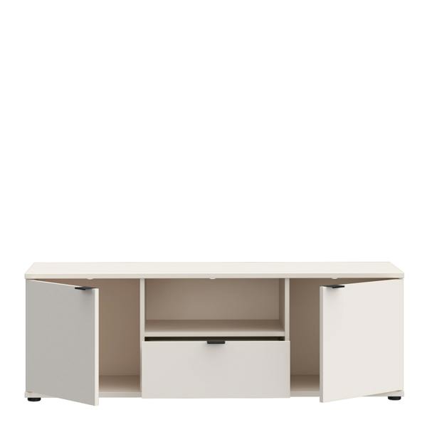 Furniture To Go Ganymede TV Unit with Open Shelf, Drawer & 2 Doors in Sand