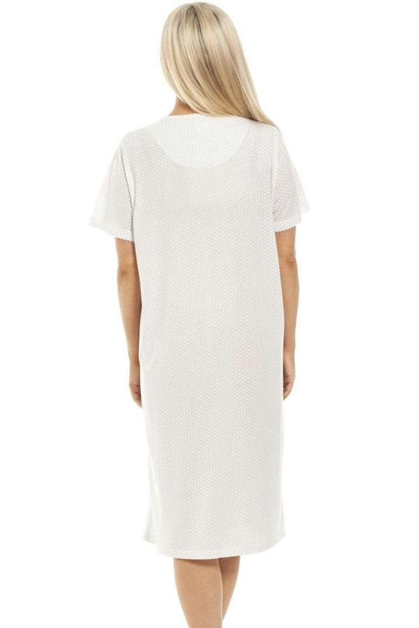 Stylish Honeycomb Print Jersey Nightdress