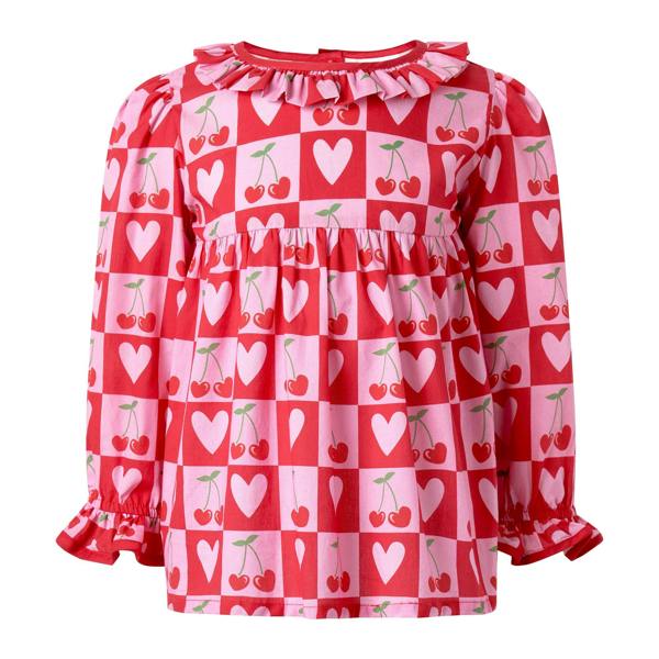 Rachel Riley Cherry Heart Leggings & Blouse Set