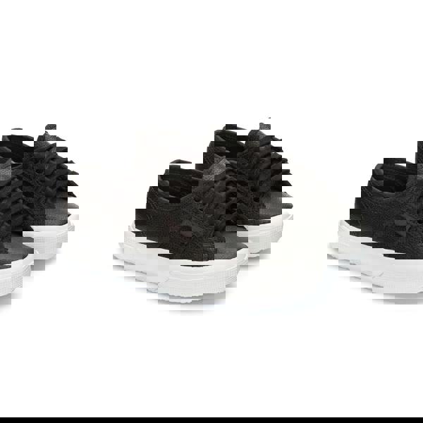 Superga Unisex Adult 2750 Efglu Leather Trainers - Bristol Black/Avorio - 